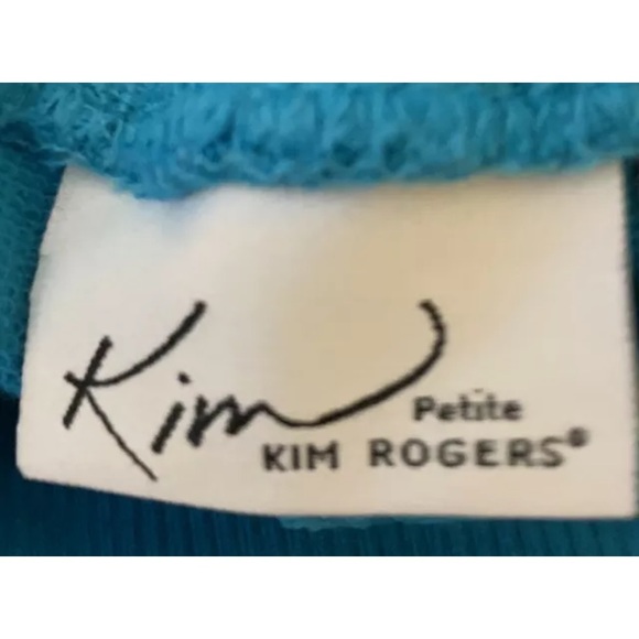 Kim Rogers Petite Blue Shorts Womens PS Tie Closure Pocket Relaxed Elastic Waist - Picture 4 of 7